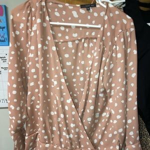 Mauve business casual top